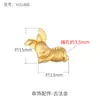 Dibujo animado de conejo de anime oro antiguo con cuentas pulsera DIY hecha a mano pulsera cuentas sueltas accesorios de oro arena