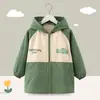 Abrigo protector para niños para otoño e invierno, chaqueta de plumón para uso en exteriores, ropa protectora anti-suciedad, delantal para niños, chaqueta con cremallera para niños mayores