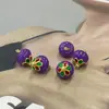 Botones de Resina de Colores con Forma de Flor, Botones Étnicos Estilo Chino Hanfu, Traje Tang, Cheongsam, Accesorios para Ropa