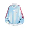 Jaqueta Esportiva Patchwork Americana Masculina Outono Peso Pesado Marca Tendência Versátil Par Casal Roupa Externa High Street Jaqueta de Baseball Em Estoque