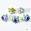Flor de brote de té simulación transfronteriza flor de brote de hoja retro cabeza de flor de brote corsage tocado flor decorativa pequeños accesorios de camelia