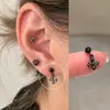 Colección Serie Colgante Clavos de Hueso de Oreja Pendientes de Tornillo de Acero de Titanio Perforación de Oreja para Mujer Pendientes de Clavo Coclear