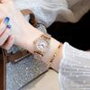 Transmisión en Vivo Popular Douyin Celebridad de Internet Reloj de Mujer Diamante Completo Reloj de Mujer Reloj de Cuarzo Reloj Pulsera Suministro de Envío Directo para Mujeres