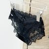 Nuevo Estilo Deseo Puro Ropa Interior de Encaje Mujer Delgada Cintura Baja Malla Chica Braguitas de Satén Perlado Mujer Mayoreo