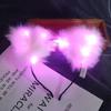 Diadema luminosa de zorro con orejas de gato de peluche para celebridades de Internet, accesorio para el pelo, para el portero de bar, para el mercado nocturno