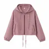 Fábrica de Ropa para Mujer Transfronteriza Venta al por Mayor 2026 Estilo Caliente Moda Ins Temperamento Moda Chaqueta Abrigo con Capucha a Cuadros