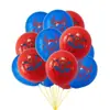 Bandera temática de Spider-Man transfronteriza, globo de látex, pastel, tarjeta, decoración para fiesta, traje de héroe, fiesta de cumpleaños