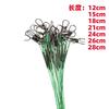 Cuerda de acero inoxidable Luya Bite Line para pesca de peces grandes con pasador y ocho anillas, accesorios de pesca