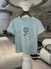 Camisa Yuran 26 Estilo Novo de Primavera Orgânica Algodão Jacquard Estampado Gola Redonda Ombro Normal Corte Justo Manga Curta