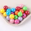 Contas Redondas Acrílicas AB de 10mm Contas Soltas Cor Macaron Contas Galvanizadas Acessórios para Miçangas DIY Feitos à Mão Naturais