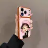 Funda para Teléfono de Niña con Sombrero Rosa Adecuada para iPhone 17 Pro Max, Apple 16 Pro, 15 Pro, 16 Pro Max, Diseño Único