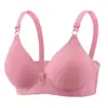 Sujetador Jacquard Nuevo Push-Up Transfronterizo para Mujer, Copa Moldeada Fina, Ropa Interior para Mujeres de Mediana Edad y Mayores, Talla Grande, Sujetador Listo para Usar sin Aros