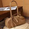 Bolso Boston de Piel de Vaca Mate 2026 Nuevo Estilo Otoño e Invierno Bolso de Piel Genuina para Mujer Versátil Retro Bolso de Hombro para el Trabajo