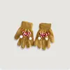 Set de Guantes de Lana y Bufanda Navideños, Lindo y Cálido, Pantalla Táctil, Dedos Separados, Unisex, Otoño e Invierno, Dibujos Animados para Niños