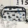 Bolsa de Lápis Estilo Japonês Ika Wa Pain Bolsa de Pão Coração de Menina Fofo de Alto Valor Grande Capacidade Impressa Bolsa de Armazenamento Multifuncional