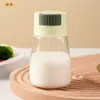 Pote Quantitativo para Temperos de Cozinha Tipo Pressão Garrafa de Controle de Sal Caixa de Temperos Doméstica Pote de Sal Selado à Prova de Umidade Sal de Glutamato Monossódico Garrafa de Controle de Sal