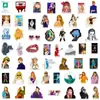 100 hojas Estilo de modelado de escenario de Taylor Swift Funda para teléfono móvil Pegatinas decorativas pintadas para motocicleta Patineta