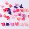 Mini presilha de cabelo pequena fosca para bebê, acessório de cabeça infantil feminino, desenho animado de borboleta, mini pinça de garra 1,8 cm, presilha de cabelo para menina