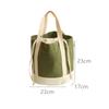 Bolsa Térmica para Almoço de Lona Espessa, Bolsa Lateral para Almoço, Bolsa Térmica para Manter Fresco, Bolsa com Cordão Estilo Saco para Almoço para Estudantes e Trabalhadores de Escritório