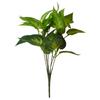 Rábano Verde Hojas de Planta Simuladas Planta en Maceta Decoración Varios Accesorios de Pared de Plantas Verdes Artificiales para Exteriores Hojas de Monstera Al Por Mayor