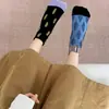 Calcetines Cortos Finos Transpirables de Diseño de Nicho Estilo Japonés Color Block Ins, Calcetines de Diseñador de Moda, Calcetines Absorbentes de Sudor para Commuter