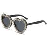 Otoño 2023 Nuevas Gafas de Sol Europeas y Americanas Amor Diamante Gafas Moda Gafas de Sol Corazón de Durazno Gafas de Sol de Mujer