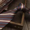Gravata Masculina Cor Café Retrô Amarrada à Mão Britânica 8cm Formal Negócios Casamento Presente para Noivo Caixa Tendência