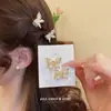 Pasador Clip Accesorio para el Cabello Adorno Plateado para el Cabello Pinza de Tiburón Pasador de Mariposa para Mujer Lado Mini Pinza para Flequillo Tamaño Pequeño