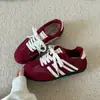 Zapatillas de Entrenamiento Retro Alemanas para Mujer Rojas 2026 Otoño Nuevas Casual Deportivas Zapatillas de Tabla Suela Plana Forrest Gump Zapatos Blancos Pequeños Zapatos de Mujer