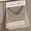 Organizador de Almacenamiento para Bolsas de Basura de Cocina, Bolsa de Almacenamiento de Gran Capacidad Montada en la Pared para Bolsas de Plástico, Bolsa de Malla con Cinta Mágica