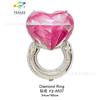 Globo de película de aluminio con anillo decoración de boda boda boda sala de bodas lugar San Valentín propuesta de anillo de diamante bola de papel de aluminio