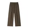 Nuevos pantalones casuales de moda para hombre otoño e invierno 2025, estilo coreano, color liso, versátiles, corte holgado, pierna recta, pantalones largos casuales