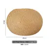 Alfombrilla Aislante de Lino Escandinavo, Posavasos, Salvamanteles, Esterilla Decorativa Antideslizante Tejida a Mano con Paja para Mesa de Comedor, Alfombrilla Aislante
