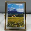 Porta-Retrato de Mesa Estilo Europeu com Borda de Metal Inserida com Vidro Transparente, Múltiplas Cores para Escolher, Venda Direta da Fábrica e Atacado