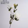 Zhi Yao Tacto de Mano Rosa Estilo INS Transfronterizo Flor de Simulación Flor Artificial Plantas Verdes Venta al por Mayor Decoración de Bodas Artesanía Fabricante