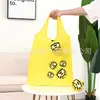 Bolsa de Almacenamiento Plegable Muñeco de Peluche de Dibujos Animados Bolsa de Compras Logo Impreso al por Mayor Bolsa de Fresa Bolsa Tote de Gran Capacidad