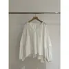 Nova Camisa Coreana Dongdaemun Estilo Lanternas Soltas Primavera/Verão 2026 com um Toque Intelectual e Relaxado