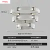 Lámpara de araña para restaurante transfronterizo, luz de anillo circular de lujo ligero, lámpara colgante de cristal personalizada para sala de estar, recepción de hotel, vestíbulo, modelo nuevo 2026