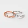 Anillo Nalan de Plata de Ley S925 con Bolas Redondas Incrustadas de Diamantes, Anillo Cruzado de Doble Capa, Anillo de Dedo Índice Moderno y Sencillo R03566