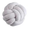 Almohada danesa popular en Internet, con forma de bola, para sala de estar, dormitorio, con nudo creativo, estilo nórdico, tejida, para sofá.