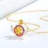 Collar Anime Alas de Ángel Sakura Variado Plata Esterlina s925 para Mujer Niña Sakura Japonés y Coreano Personal Estrella Secundaria Zircón