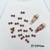 Accesorios para Manicura de Leopardo Otoño e Invierno Marrón Ámbar KT Lazo Celebridad de Internet Nueva Llegada Accesorios para Manicura