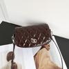 Bolso de piel de vaca de capa superior bandolera romboidal cuero genuino compras concha popular moda belleza para mujer fresco bolso de hombro de mano