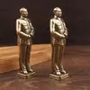 Estatua de latón puro del Presidente Mao Adornos de Mao Zedong Tienda para el Hogar Empresa Artesanías Adornos Chinos