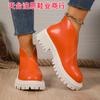 Sapatos de Moda Feminina Europeus e Americanos Primavera e Outono 2025 Atacado Comércio Exterior Transfronteiriço Tamanho Grande Mocassins Slip-On Sapatos Femininos Tamanho Grande