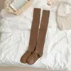 Calcetines Retro de Punto Trenzado para Otoño e Invierno, Calcetines Largos Espesos, Calcetines Versátiles Hasta la Rodilla, Calcetines Largos Holgados