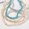 Cuentas sueltas de turquesa blanca de imitación, espaciador, pulsera de cuentas tejida a mano, collar, material vintage, accesorios al por mayor