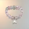 Pulseira de Contas Explosiva Cauda de Peixe Ins Simples Versátil Doce para Meninas Pulseira de Vidro Atacado Barraca de Ponto Turístico