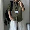 Camisa Casual de Manga Larga de Alta Gama para Primavera, Camisa de Gasa Suelta y con Caída sin Planchar, Estilo Coreano Moderno y Elegante para Hombre