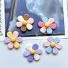 Nuevos accesorios de resina, flor de seis pétalos, crema de pegamento, funda para teléfono, tocado, horquilla, hebilla para zapatos, accesorios para taza de agua
